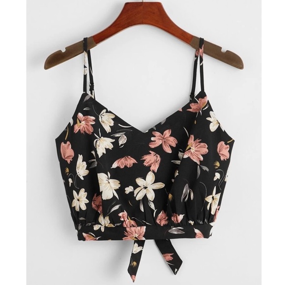 SHEIN Tops - • [SHEIN] Floral Cami Crop Top •